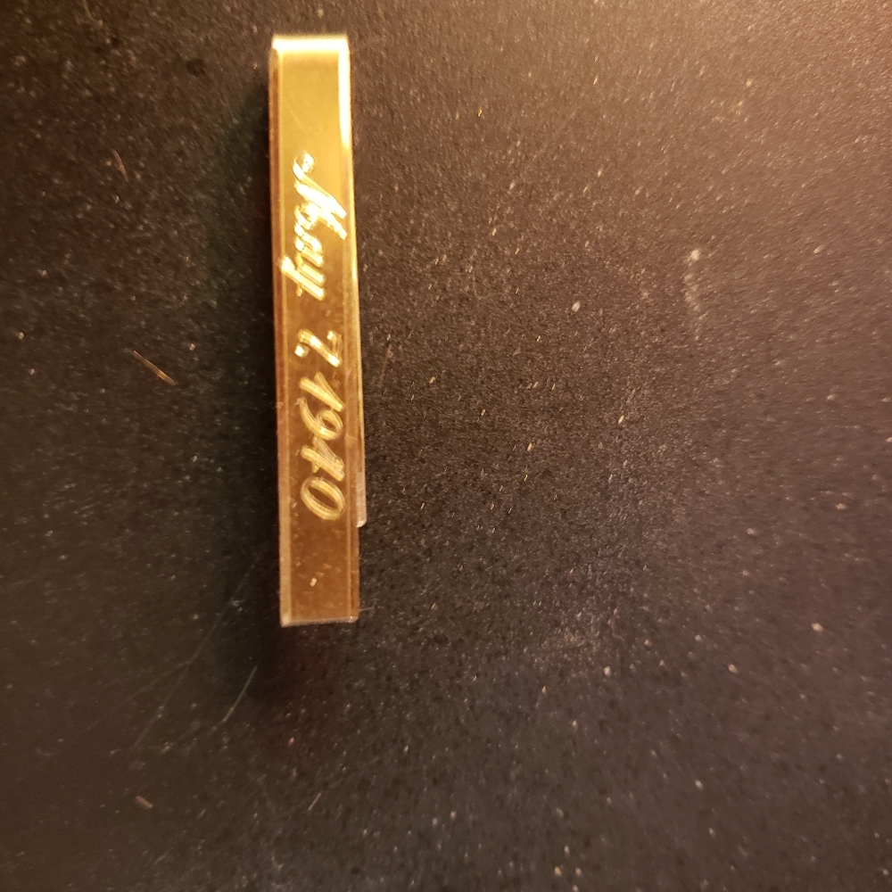 Antique Gold Tone Tie Clip